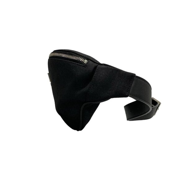 SAINT LAURENT PARIS Classic Monogram Belt Bag Black Canvas Leather 840-061725 - Picture 3 of 14